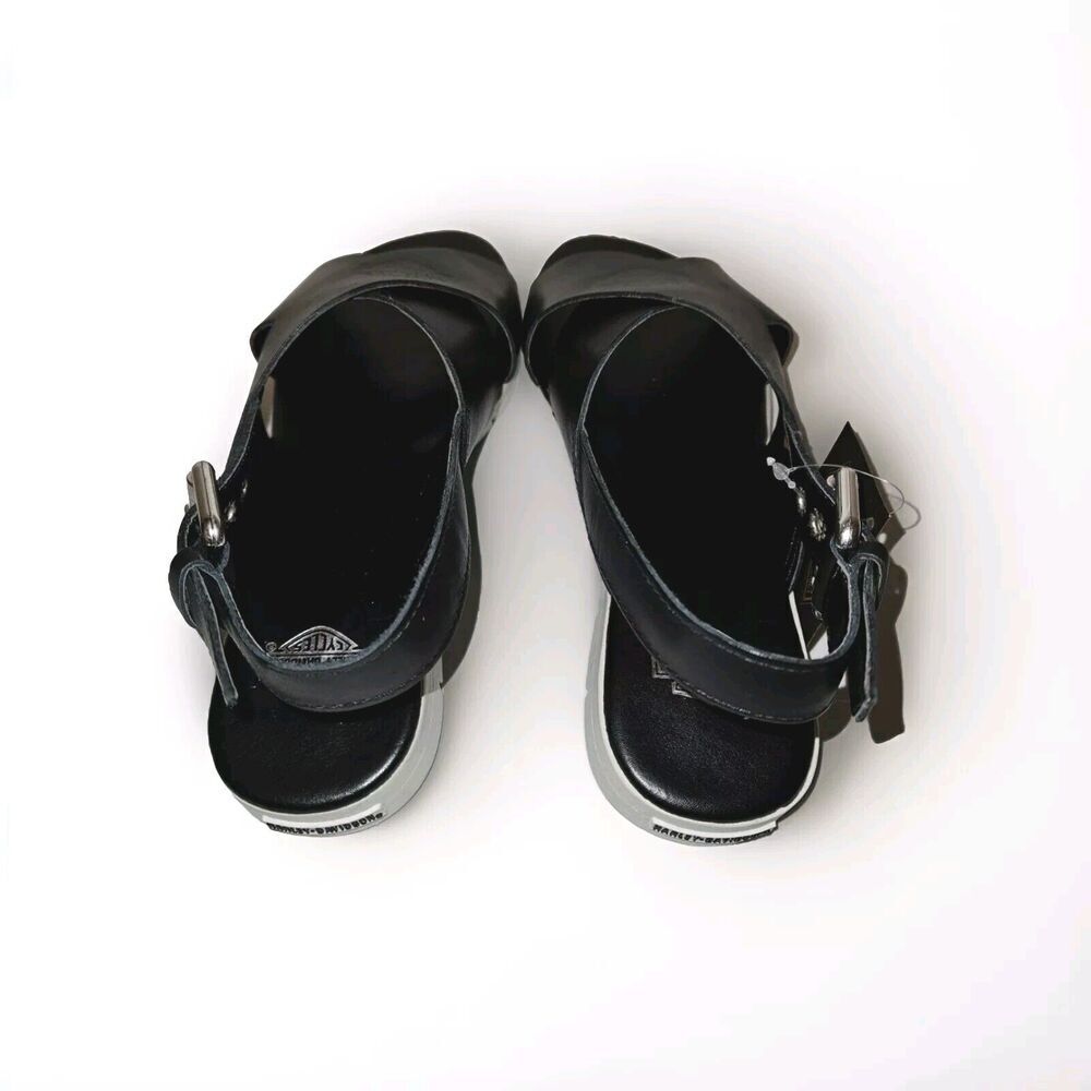 NWT! Harley Davidson Slingback Sandals Doron Women's Size 5 Black - Picture 3 of 12